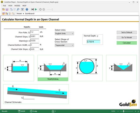 chanel calculator|open channel calculation.